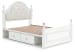 Kozlani - Full Upholstered Panel Storage Bed - White