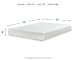 Chime - White - King Mattress - 8-inch
