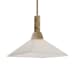 Brookdale - Industrial 1 Light Pendant - Light Brown & White