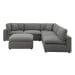 Cloud 9 - 6 Piece Sectional Sofa - Gray