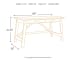 Baldridge - Rustic Brown - Home Office Large Leg Desk