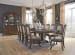 Charmond - Brown - 12 Pc. - Rectangular Dining Room Extension Table, 8 Upholstered Side Chairs, 2 Upholstered Arm Chairs