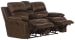 Positano - Top Grain Italian Leather Reclining Console Loveseat - Cocoa