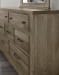 Cool Rustic - 7-Drawers Dresser - Stone Grey