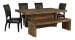 Sommerford - Dark Brown - 6 Pc. - Dining Table, 4 Side Chairs, Bench