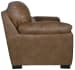 Grant - Faux Leather Loveseat - Silt