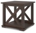 Camiburg - Warm Brown - Square End Table