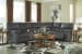 Urbino - Charcoal - Power Reclining Loveseat With Console 3 Pc Sectional