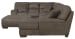 Royce - 3 Piece Sectional With Cocktail Ottoman (RSF Chaise)