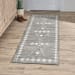 Mirage - 2.6' x 8' Indoor/Outdoor Rug - Oasis Gray Multi