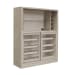 Modern Sliding Door Wine Bar - Light Brown