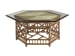 Island Estate - Key Largo Cocktail Table With Glass Top - Dark Brown