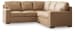 Bandon - 3 Pc. - 2-Piece Sectional With Raf Loveseat, Ottoman - Toffee