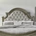 Magnolia Manor - King Upholstered Panel Headboard - Light Brown