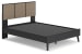 Charlang - Dark Gray - Full Panel Platform Bed