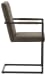 Strumford - Gray / Black - Dining Uph Arm Chair (Set of 2)