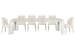 Lorelei - Extendable Rectangular Dining Table With 4 Side Chairs And 2 Host Chairs - Misty Cloud