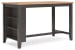 Gesthaven - 5 Pc. - Rectangular Dining Room Counter Table, 4  Barstools - Natural / Brown