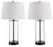 Wilmburgh - Clear / Bronze Finish - Glass Table Lamp (Set of 2)