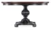 Charleston - Round Pedestal Dining Table With 1-20in leaf - Dark Brown