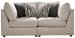 Kellway - Bisque - Loveseat 2 Pc Sectional
