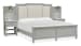 Glenbrook - Complete King Wall Bed With Upholstered Headboard - Pebble