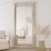 Adelaide - Floor Mirror - Natural White Wash