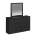 Rosalie - Dresser And Mirror Set - Black