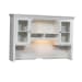 Allyson Park - Jr Executive Credenza Hutch - Wirebrushed White / Charcoal