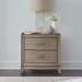Avalon - Nightstand With Charging Station - Burnished Beige