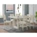 Avalanche - 7 Piece Square Counter Height Dining Set (Table And Six Chairs) - Antique White