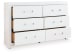 Maeling - Six Drawer Dresser - White