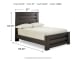 Brinxton - Charcoal - Full Panel Headboard