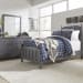 Cottage View - 3 Piece Bedroom Set (Twin Panel Bed, Dresser & Mirror) - Dark Gray