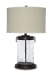 Tailynn - Clear / Bronze Finish - Glass Table Lamp