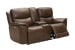 Kaden - Console Loveseat- Wall Prox. Recliner With Power And Power Headrest And Lumbar - Light Brown