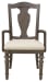 Saddle Creek - Extendable Leg Dining Table With 6 Wood Back Arm Chairs And Server - Timber Brown