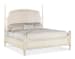 Americana - King Upholstered Poster Bed - White