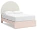 Wistenpine - Blush - Full Upholstered Panel Bed