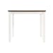 Martin - Brown 5 Piece Counter Height Dining Set, Table & Four Chairs - White