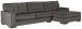 Coulee Point - Charcoal - Right Arm Facing Chaise 2 Pc Sectional