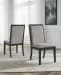 Foyland - Black / Brown - 8 Pc. - Dining Room Table, 6 Side Chairs, Server