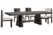 Tauren - Extendable Double Pedestal Dining Table With 2 Side Chairs And 2 Upholstered Side Chairs - Coffee Bean / Beige
