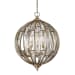 Vicentina - 6 Light Sphere Pendant - Gold