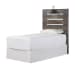 Drystan - Brown / Beige - Twin Panel Headboard With Bolt On Bed Frame