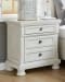 Robbinsdale - Antique White - 7 Pc. - Dresser, Mirror, California King Sleigh Bed With 2 Storage Drawers, 2 Nightstands
