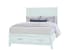 Tide & Timber - Queen - Fretwork Panel Storage Bed - Blue Maple