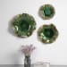 Abella - Ceramic Wall Decor (Set of 3) - Green