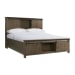 Scott - King Platform Storage 3 Piece Bedroom Set - Dark Brown