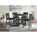 Amherst - Counter Table With Wood Leg - Gray Finish